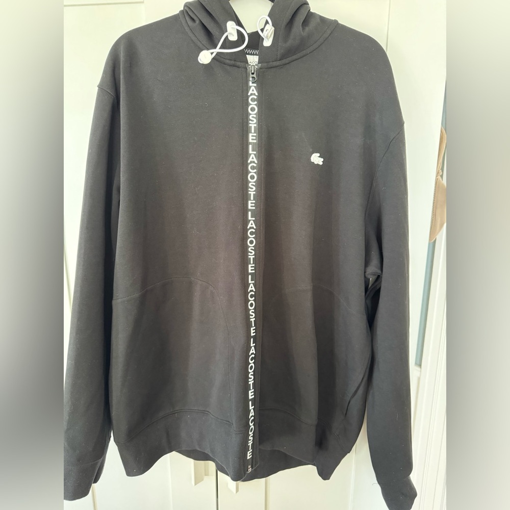 Lacoste black hoodie. NWOT. 3xl